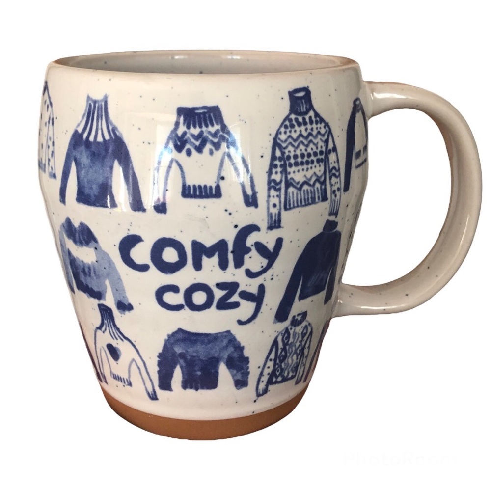 ANTHROPOLOGIE Speckled Comfy Cozy Coffee Mug NWOT